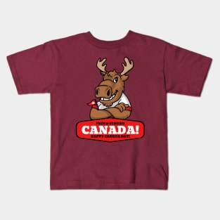 Canada Day Canadian Pride Moose I Love Canada Kids T-Shirt